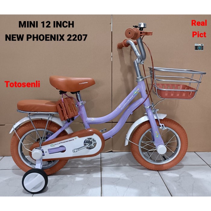 sepeda anak cewek MINI 12 inch NEW PHOENIX NP-2207 Kode 1065