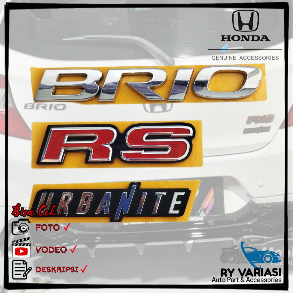 Emblem Brio Original/ Honda Brio RS 2018 up/ Honda Brio Urbanite/ Urbanite