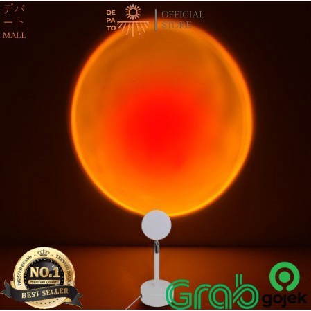 Lampu Tiktok Sunset Proyektor LED Pelangi Kamar Tidur - Ruang Tamu DPT