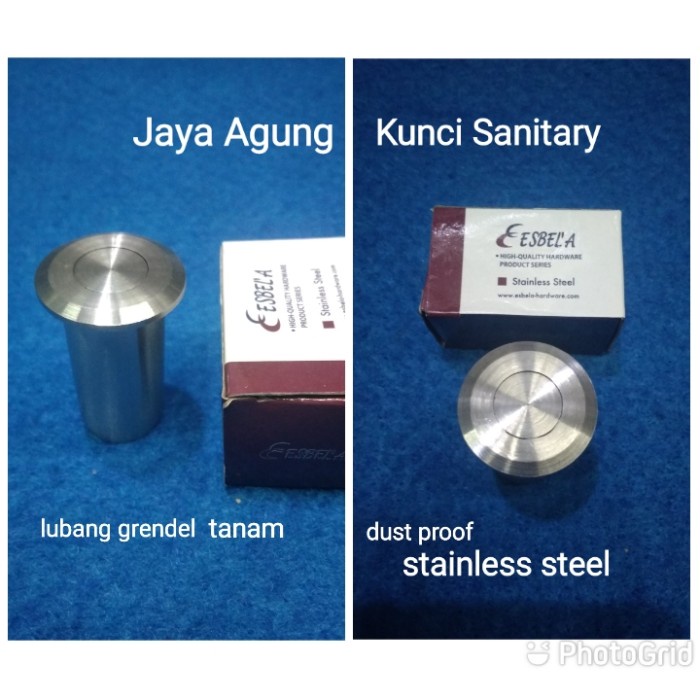 Lubang Grendel Tanam Stainless