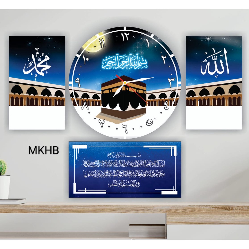 CUMA HARI INI Jam Kaligrafi Mekah Biru