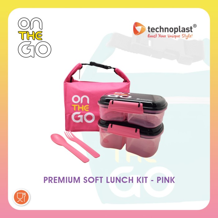 Yuk- ONTHEGO PREMIUM SOFT LUNCH KIT / LUNCH BOX SET / TAS BEKAL