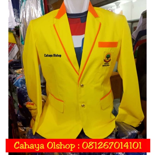 Jas partai BERKARYA NEW KANCING EMAS