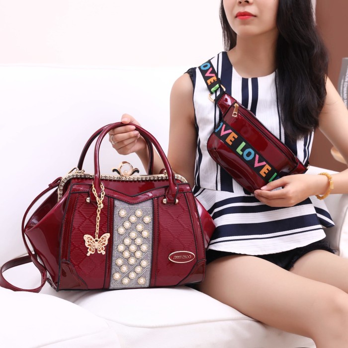 Tas Pesta Paris Hilton Behel set Tas kondangan Tas fosil waist bag