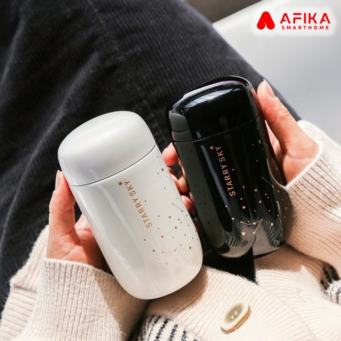 Mari- Gelas Botol Tumbler Kopi Teh Stainless Steel 200ml