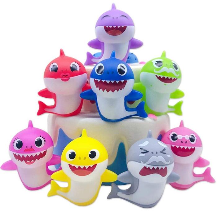 Topper Figure Toys / Mainan Anak Baby Shark Topper Kue Tart Set 8