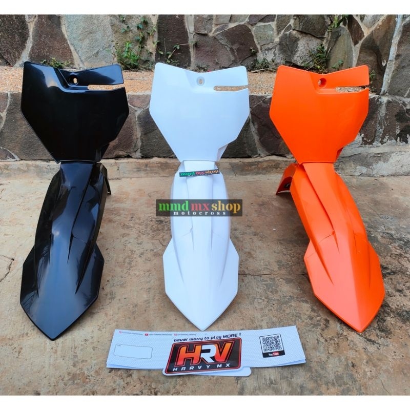 Spakbor depan ktm 85 2020 dan papan nomor ktm85 2020 HRV