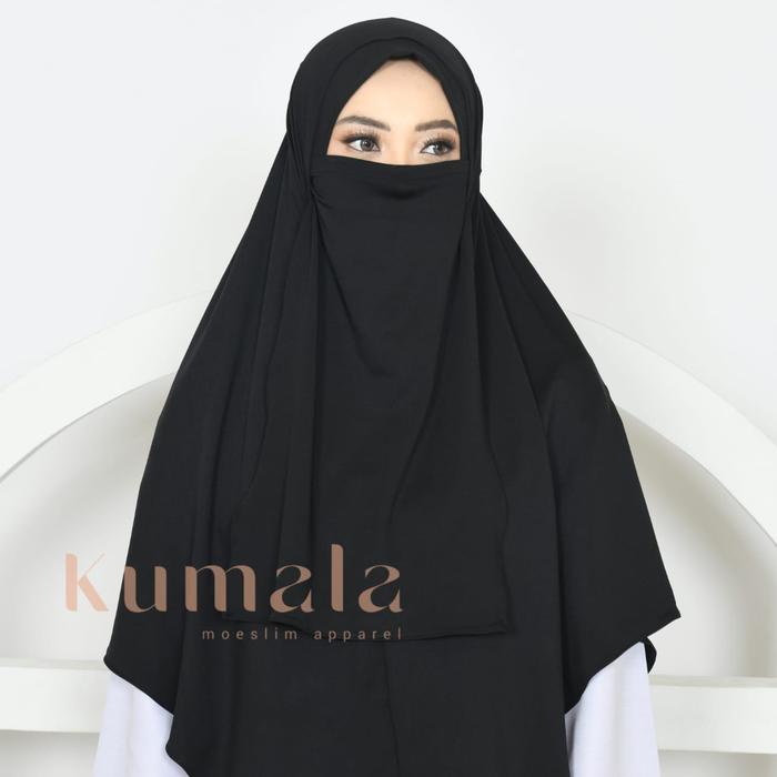 Kumala - Jilbab Syiria Khimar Cadar Syari Bahan Jersey Preum Ukuran Jumbo Bisa Cod / Jilbab Cadar