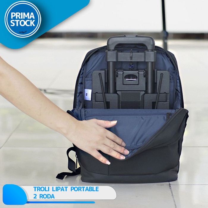 TROLI LIPAT BARANG + TALI IKAT ALUMINIUM TROLLEY GAS GALON 2 4 RODA