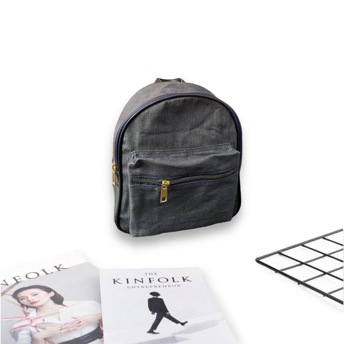 Dearglow_ Ms Tas Jeans Mini Backpack / Tas Denim Liona Backpack Ransel