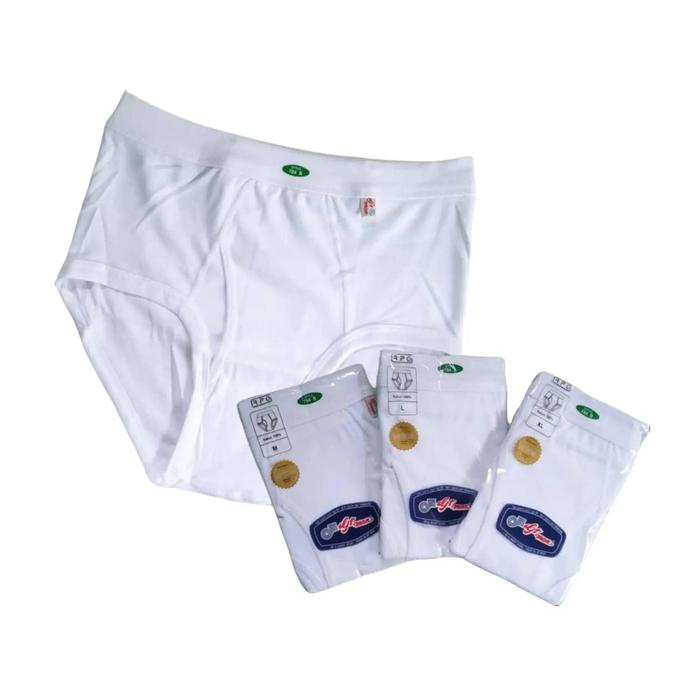 terbaru  3 pcs celana dalam pria gt man 704b warna putih / celana dalam pria gt man 704 b katun