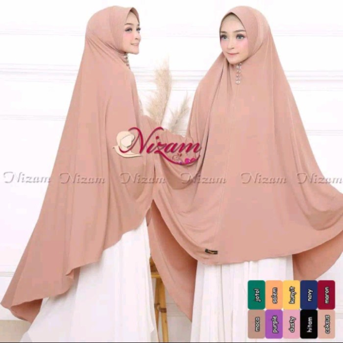 Khimar Bergo Jumbo / Jilbab Bergo Jumbo / Jilbab Syari Nizam Jumbo Xxl
