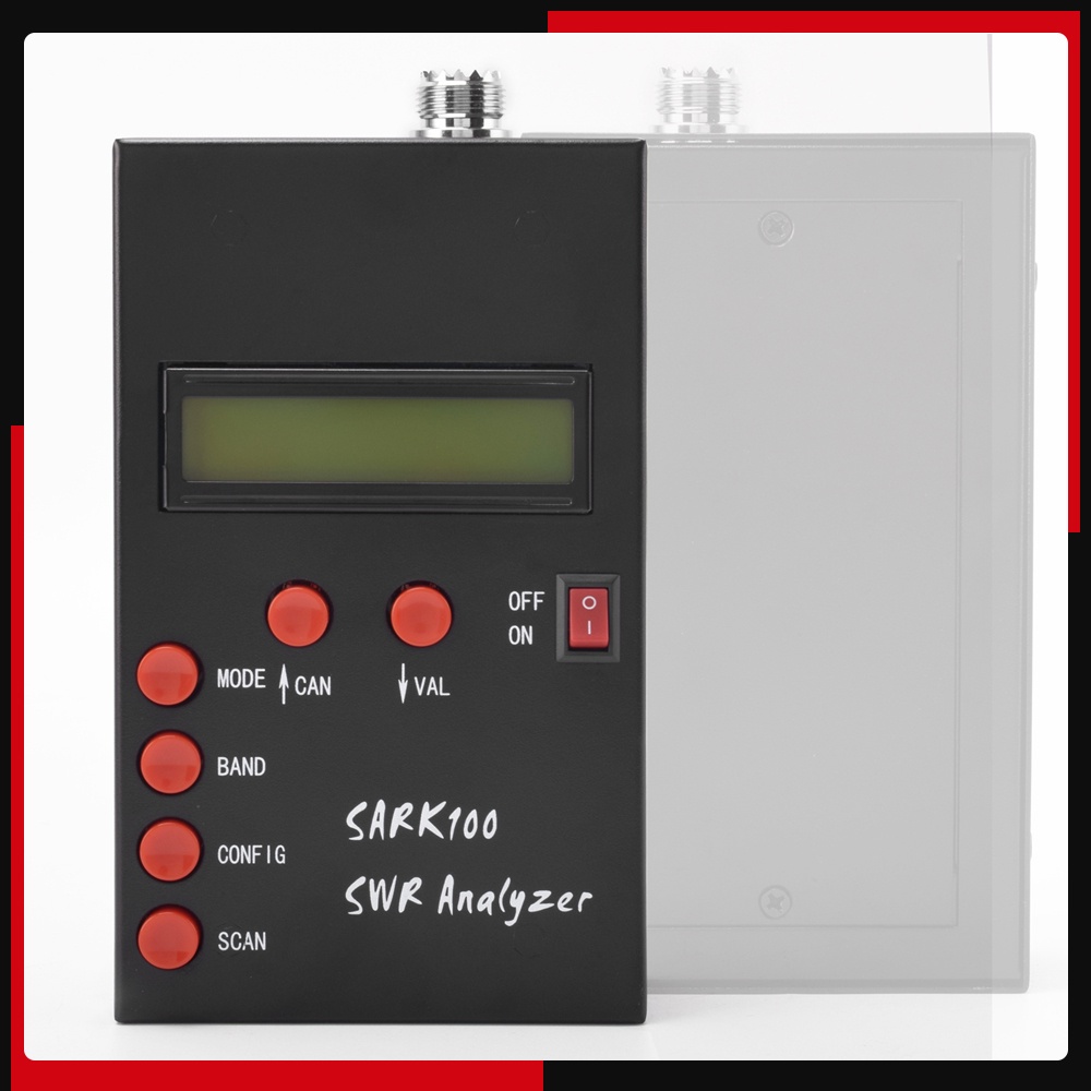 Sark100 Antenna Analyzer Meter 1-60Mhz Shortwave Swr Antenna Analyzer With 1.0 To 9.99 Swr Usable
