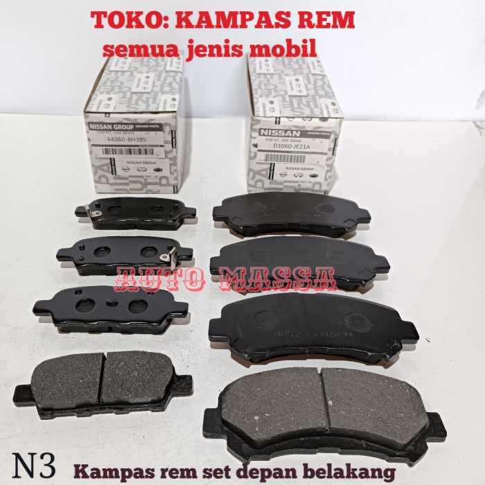 Kampas Rem Set Xtrail New X-Trail T31 Depan Belakang Xtrail New T31