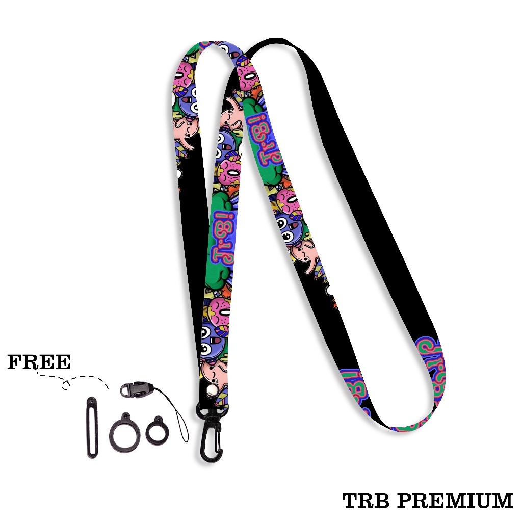 

Lanyard ID Card Holder / Gantungan Name Tag / Lanyard name tag 3pcs Oring dan kait / Lanyard Premium