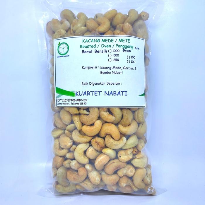 

terbaru !!! 500gr roasted kacang mede utuh size sedang - besar i besar - jumbo mete sulawesi - oven