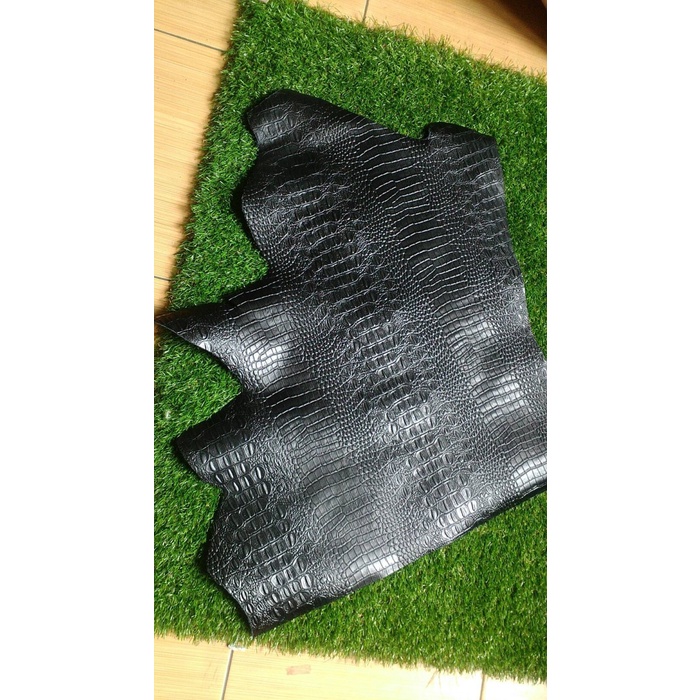 *TOP* KULIT SAPI LEMBARAN KUALITAS PRIMA MOTIF EMBOSS KULIT BUAYA