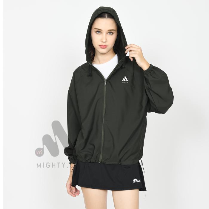 Promo Terbaru - Jaket Original Mighty.Up Parasut Olahraga Outdoor Jeket Sauna, Jacket Pria Wanita,