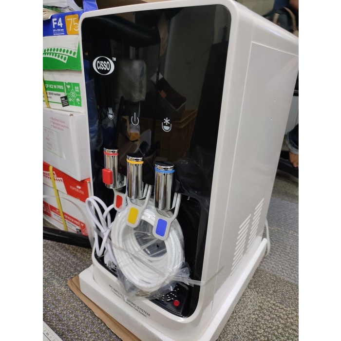 R.O CISSO DISPENSER TABLE TOP / Mesin Reverse Osmosis CISSO 75GPD