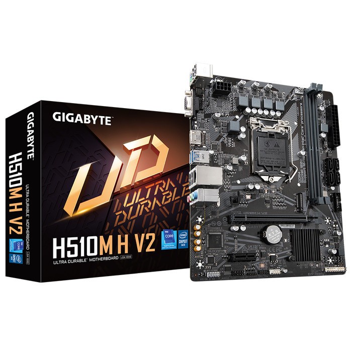 BISA GOSEND MAINBOARD GIGABYTE H510M H V2 - LGA1200 MATX GIGABYTE H510MH INTEL G11
