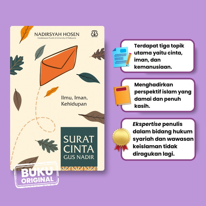 

[BENTANG] BUKU AGAMA & FILSAFAT SURAT CINTA GUS NADIR : ILMU, IMAN, KEHIDUPAN - NADIRSYAH HOSEN 100%