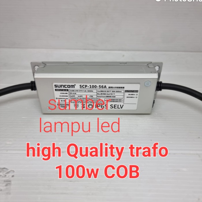 driver led sorot cob 100watt 100 w trafo led pju 100w 100 watt