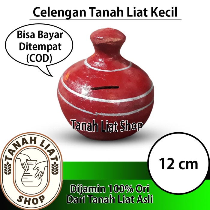 STOK TERBATAS Celengan Kendi Tanah Liat Tradisional