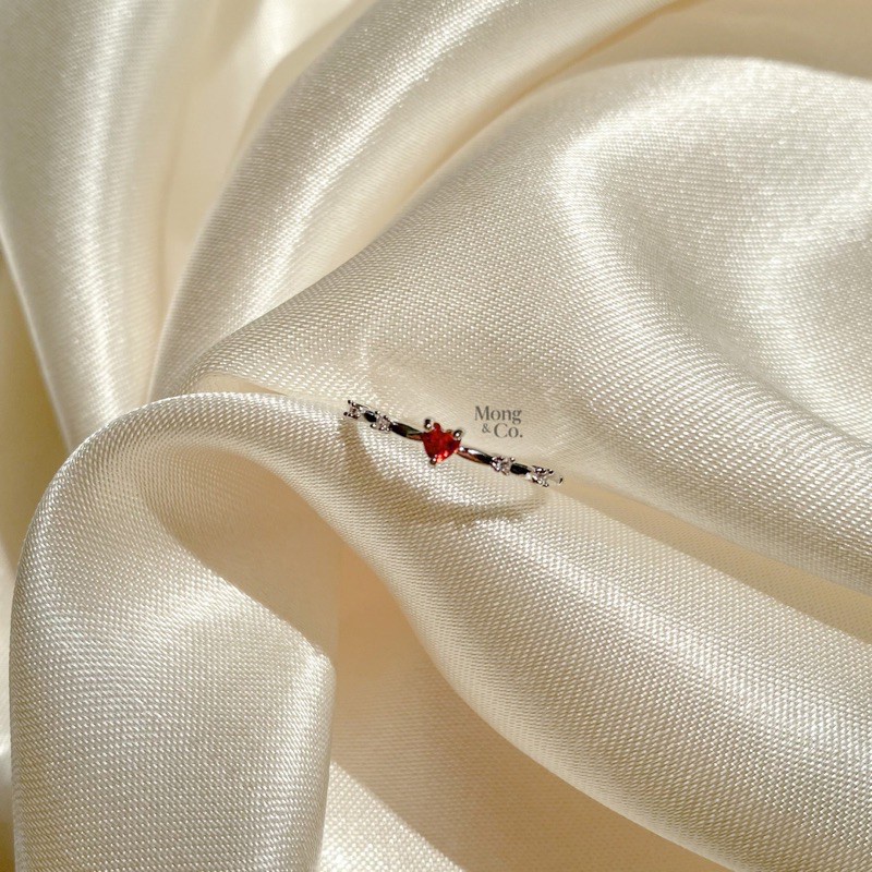 JelitaFash- Mong&Co Zoe Women's Ring - Cincin Wanita Simple Casual Silver Dainty Fashion Korea Cubic