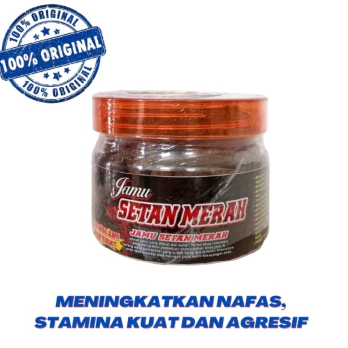 JAMU SETAN MERAH BOTOL TOPLES JAMU AYAM JAGO STAMINA AGRESIF AYAM JAGO