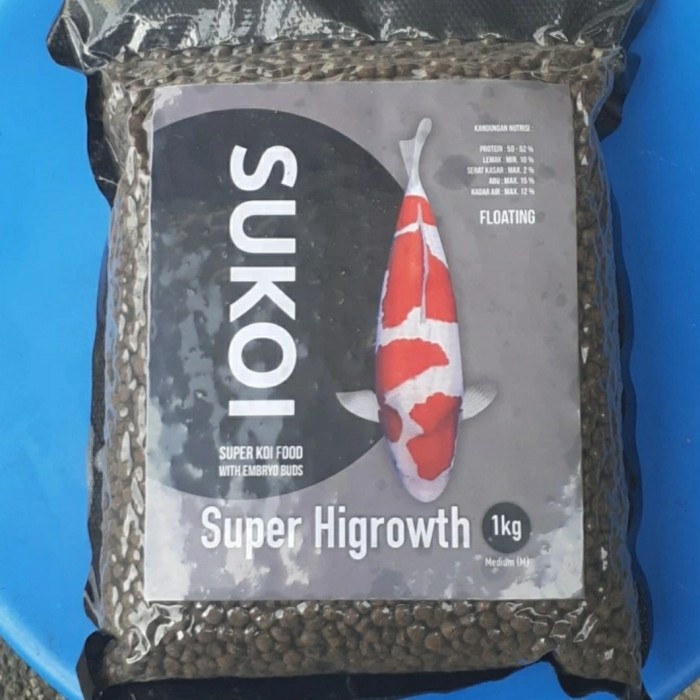 Pakan Koi Sukoi HI GROWTH Original Pack 1Kg