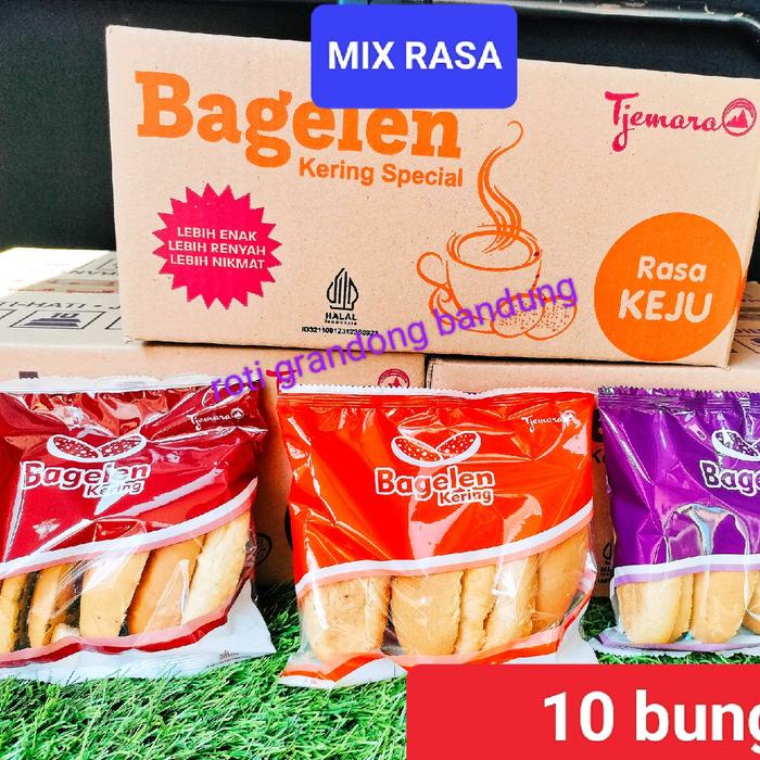 

Bagelen tjemara mix 3 rasa per dus isi 10 bks Rendah lemak Cokelat Kering Cemilan