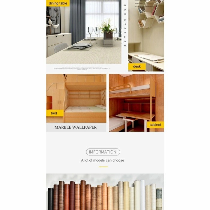Kertasive wood series Decosheet Sticker PVC Interior