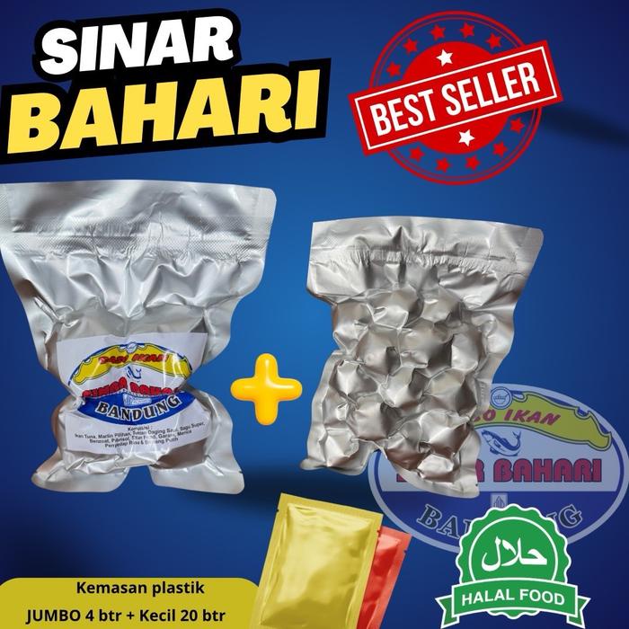 

2 varian JUMBO+KECIL sinar bahari dikemas plastik [pulau jawa ] keringan Food Baso