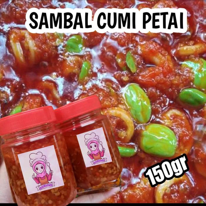 

[150 GRAM] SAMBAL CUMI PETE BUNDA ALFI Ayam Food Balado Rendang