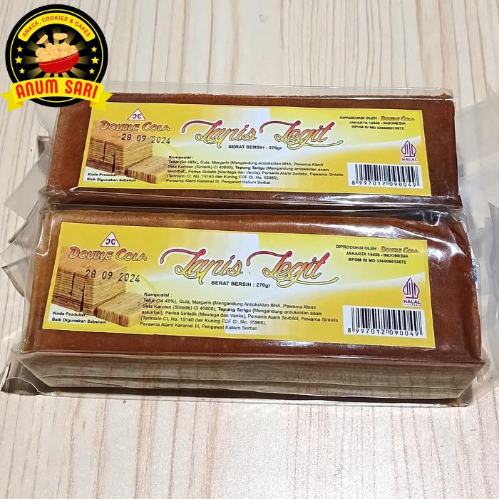 

Kue Lapis Legit Original 270 Gram / Kue Lebaran - Anum Sari