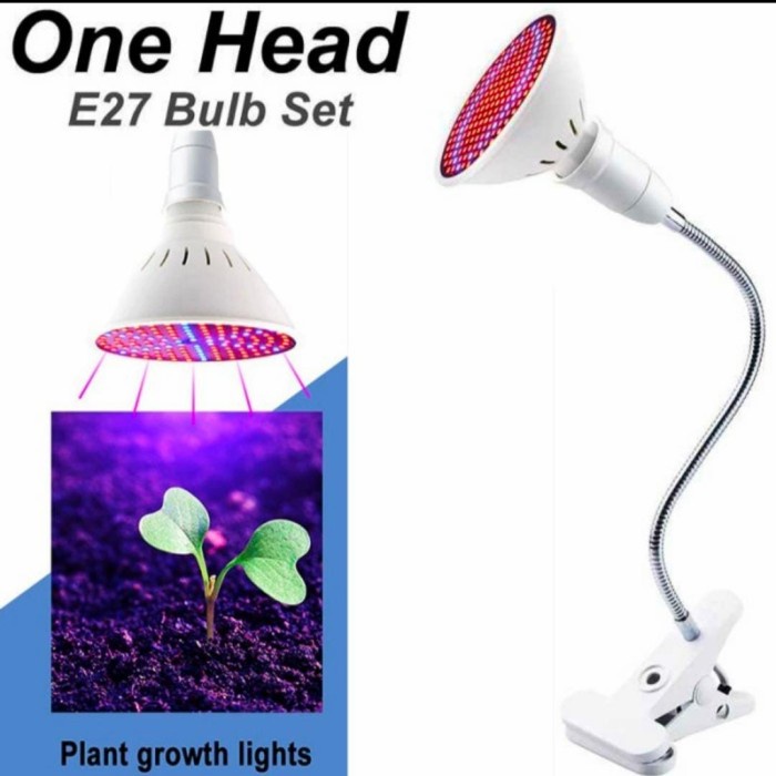PREMIUM Grow Light Full Spectrum 200 LED Lampu Hidroponik