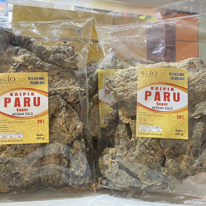 

Keripik Paru Mesran Solo 250gr