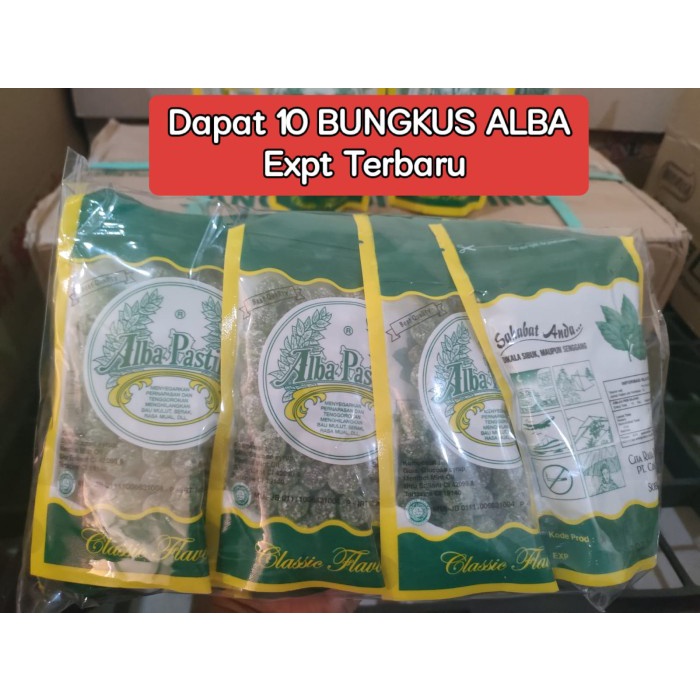 

Permen Alba Pastilles/ Pastilles Original/ 1 pack isi 10 bungkus