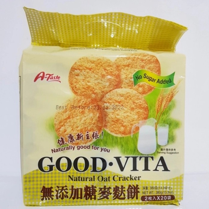 

A Taste Good Vita Natural Oat Cracker No Sugar