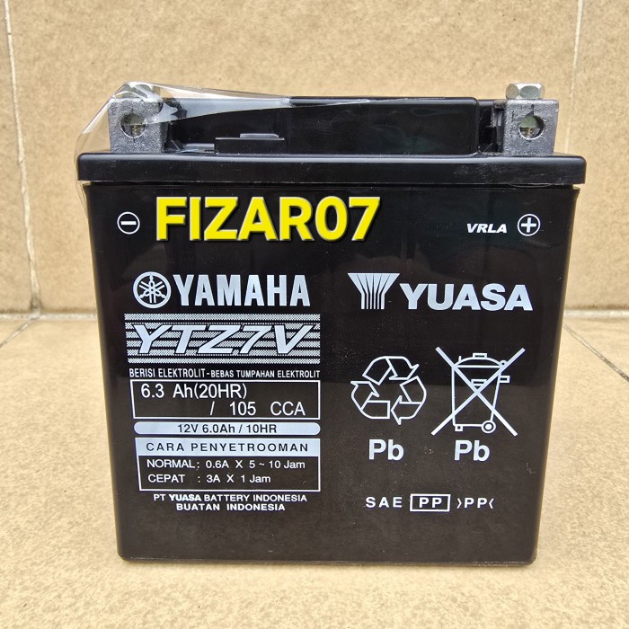 AKI MOTOR YUASA YTZ7V / AKI YUASA YTZ7V / NMAX OLD / AEROX / LEXI ( TANPA DUS )