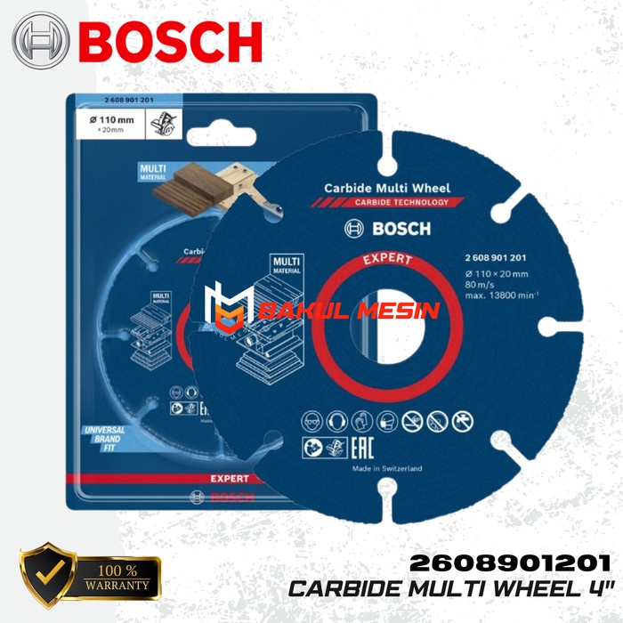 BOSCH Carbide Multi Wheel Multipurpose 4Inch Batu Potong gerinda