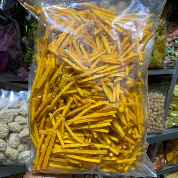 

terbaru !!! 1 kg kemasan cemilan stik talas rasa gurih dan renyah makanan keripik food snack ready