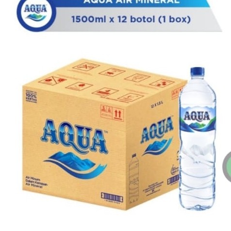

Promo/ Aqua Air Mineral 1500 Ml 1 Dus Isi 12 Botol (1500Ml X 12 Pcs)