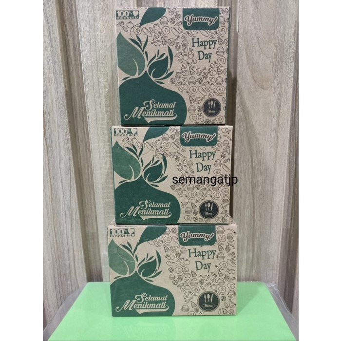 Box Kardus Snack Kue Isi 100 Pcs 12X12 12X14 12X16 Dus Kue Roti High Quality