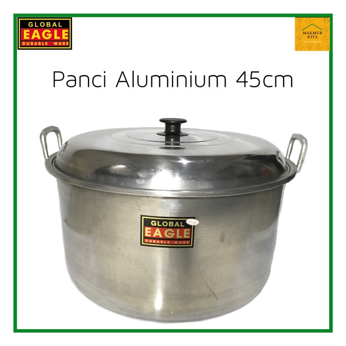 Panci Aluminium 33 36 40 45 Cm Global Eagle Besar / Panci Besar Jawa Maspion / Panci Masak Jumbo