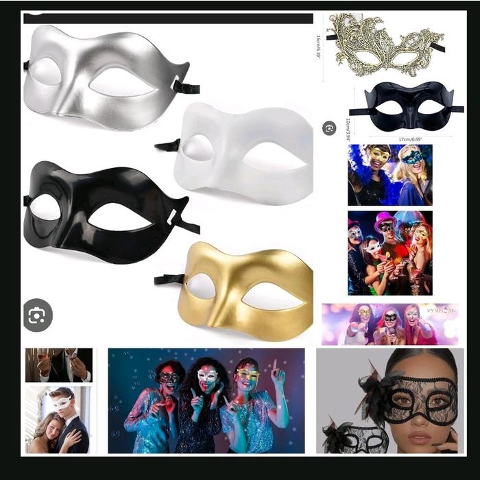 Topeng pesta mewah /Topeng Zorro / Topeng Pesta Exclusive