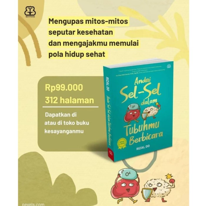 

Promo [Mizan] Buku Kesehatan Andai Sel-Sel Dalam Tubuhmu Berbicara - Rizal Do - Rizal Do Terlaris