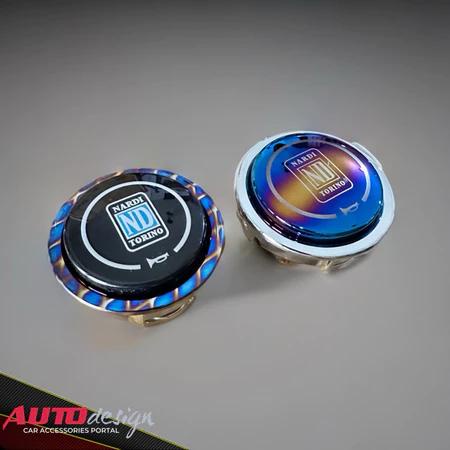 ready stok horn button klakson stir racing nardi burn blue premium car sporty original