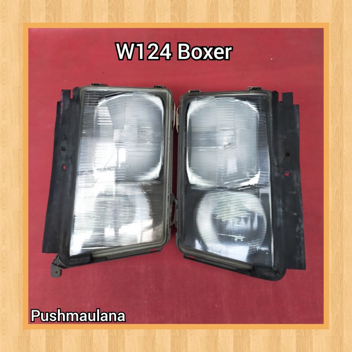 Headlamp Mercy W124 Original - Lampu Depan W124 Boxer Ori (2Nd)