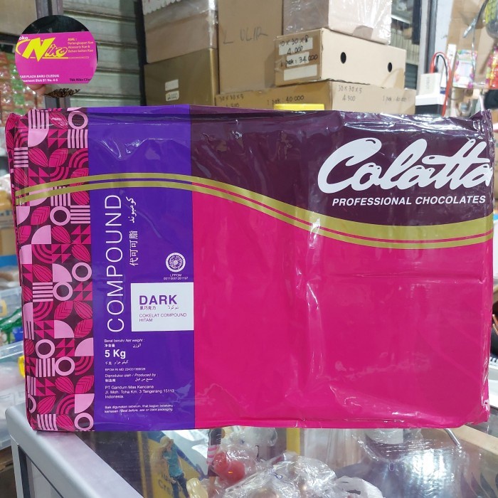 

READY STOK COLATTA DARK COMPOUND 1KG ( REPACK ) KHUSUS GRAB DAN GOJEK READYY